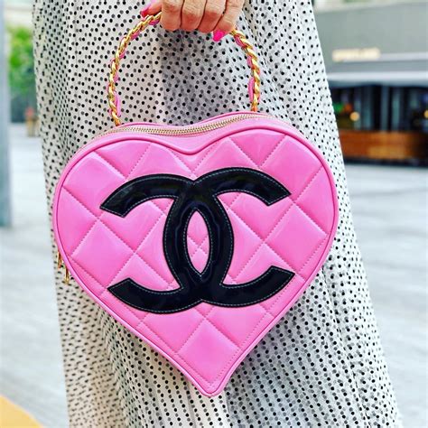 vintage chanel heart bag pink|chanel heart belt bag price.